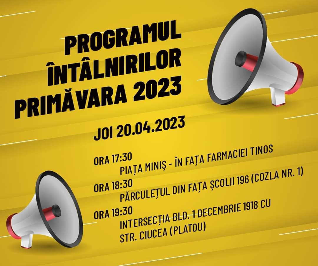 Primarul Robert Negoiță va participa în perioada 20-23 aprilie, la o serie de întâlniri cu locuitorii Sectorului 3