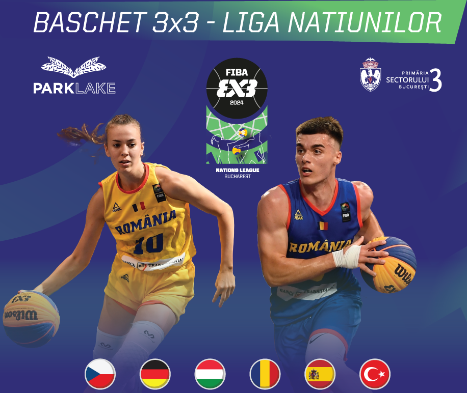 Festival urban de baschet 3x3 în Sectorul 3! România se duelează în Liga Națiunilor
