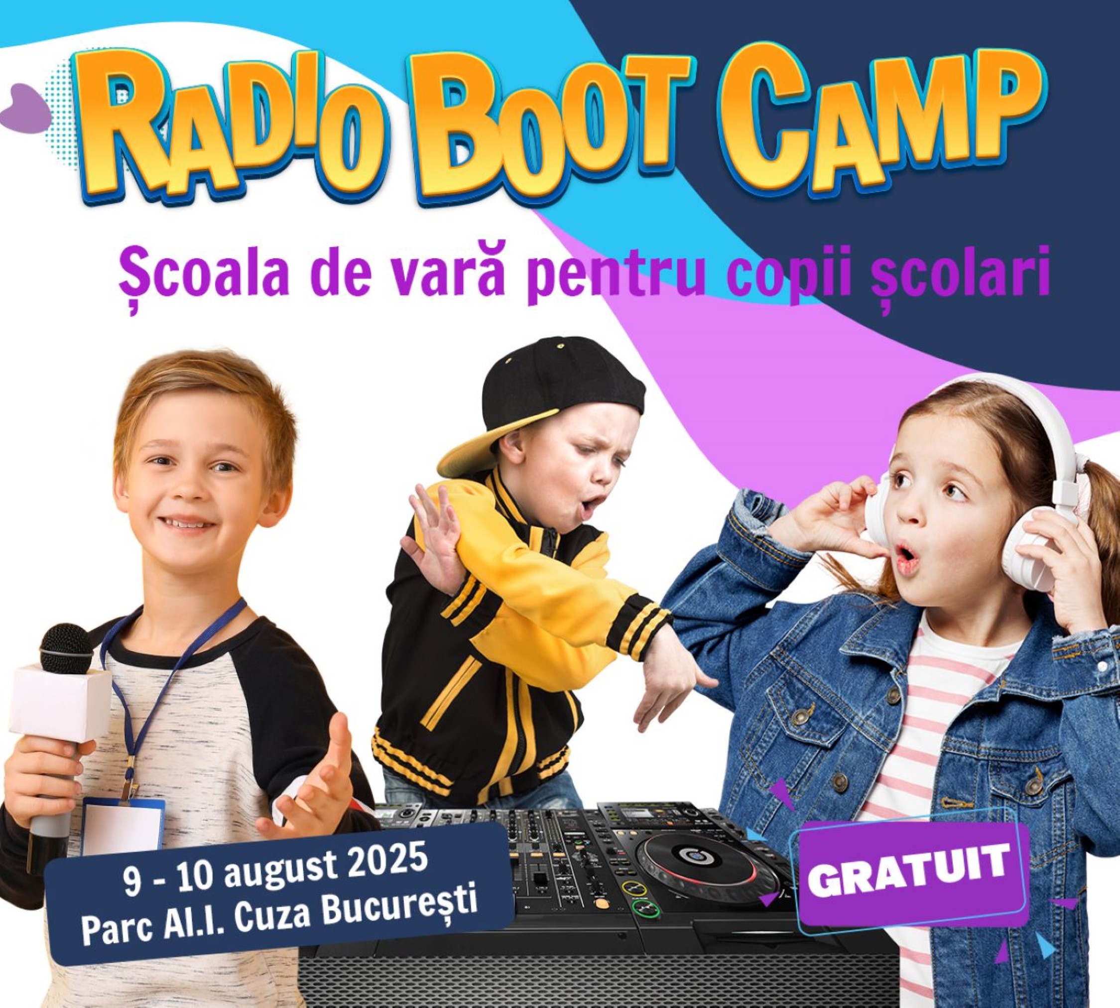 „Radio Boot Camp” se instalează din nou  în Parcul Alexandru Ioan Cuza din Sectorul 3