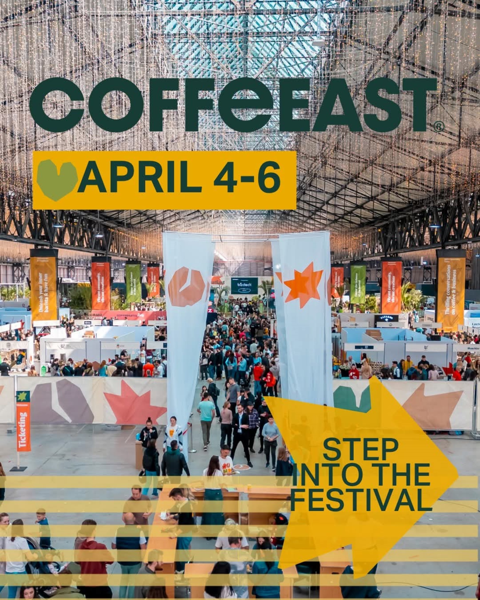 Explorează lumea cafelei la CoffeEast, festival găzduit de Hala Laminor