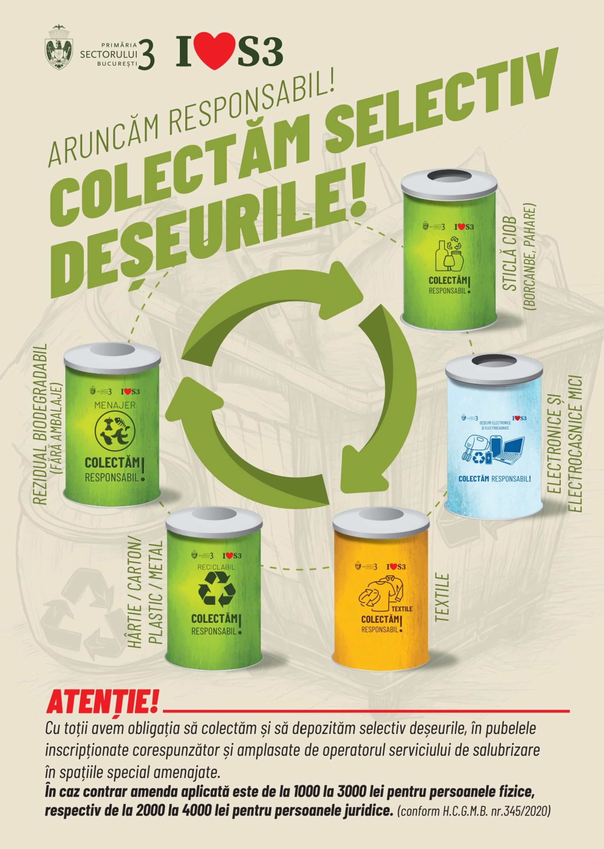 Colectează selectiv deșeurile, în mod responsabil!