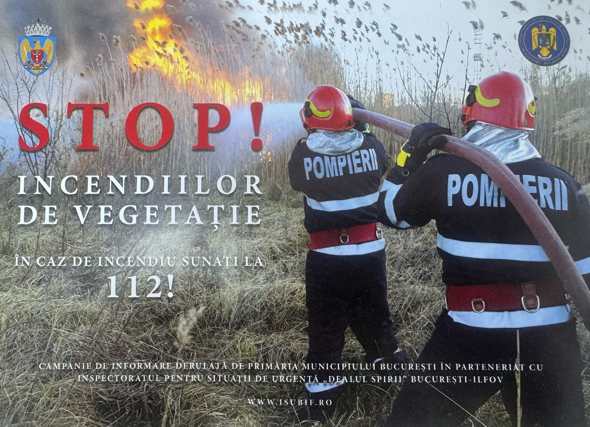 „STOP! Incendiilor de vegetație” Avertisment pentru perioada 30 aprilie-6 mai