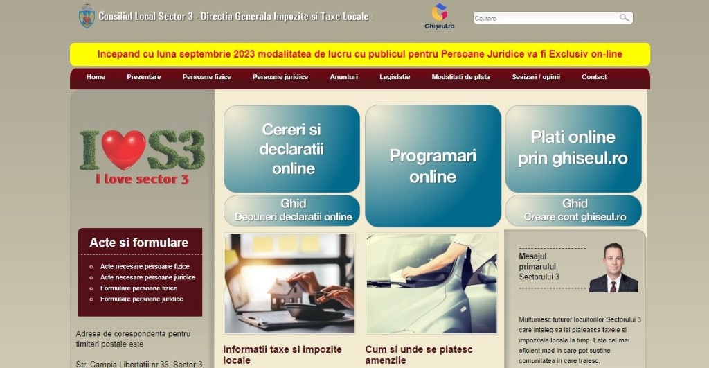 Se întâmplă din septembrie!  Persoanele juridice vor interacționa exclusiv online cu DGITL Sector 3