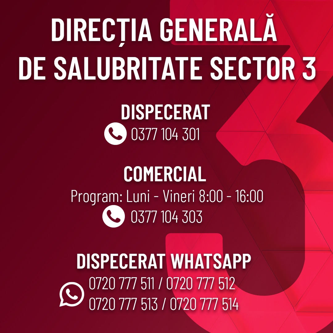 Numere noi de telefon la Direcția Generală de Salubritate Sector 3