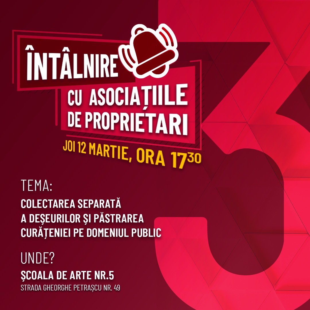 Întâlnire cu asociațiile de proprietari din Sectorul 3