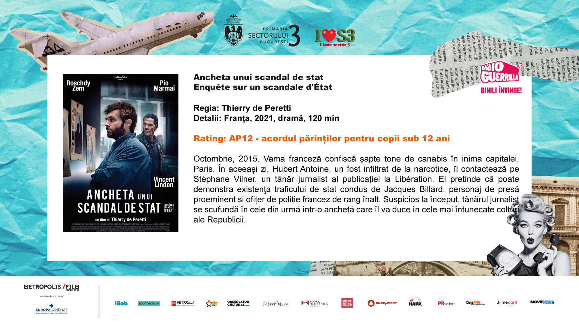 Pe urmele „Anchetei unui scandal de stat”, la „Cinema în aer liber”