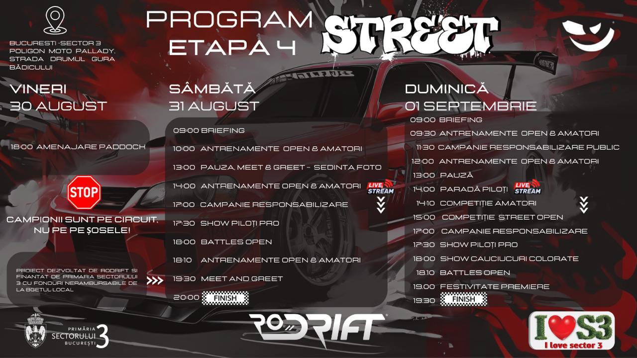 Campionii sunt pe circuit, nu pe șosele!  Clasa Street Rodrift revine în Sectorul 3, zona Pallady!
