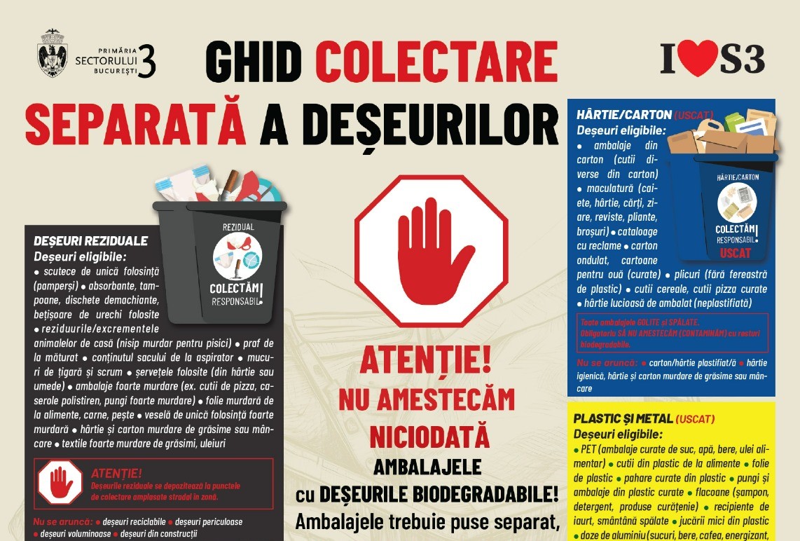 Ghidul Colectării Selective. Reciclăm pentru viitor