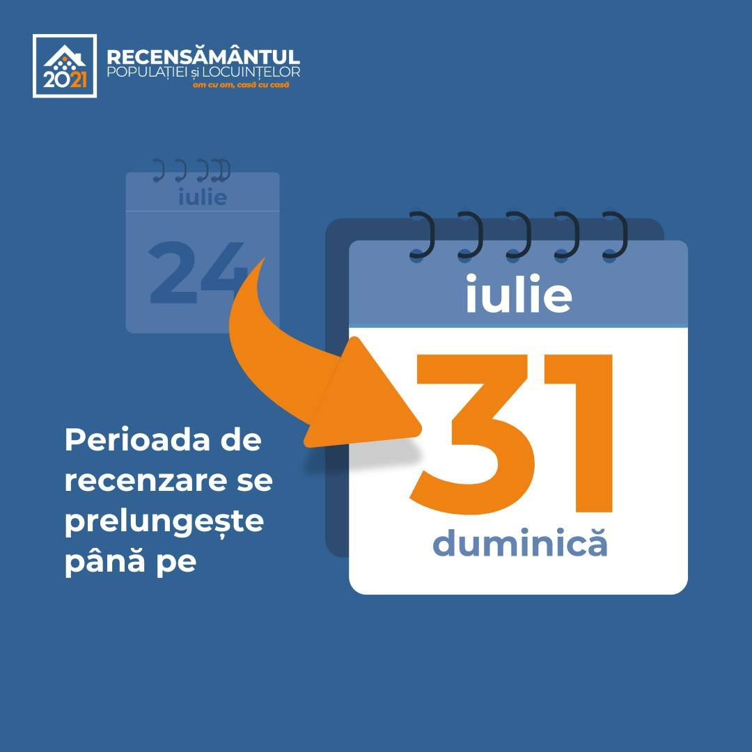 Termenul de recenzare s-a prelungit până la data de 31 iulie