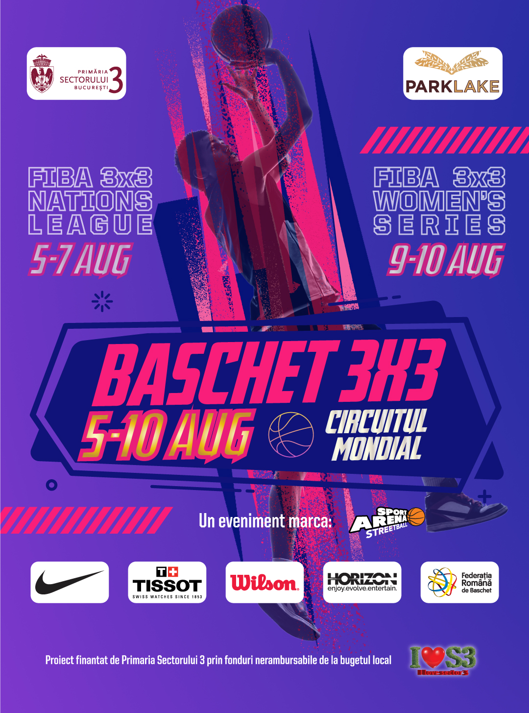 Cele mai bune naționale din circuitul mondial de baschet 3x3 vin în Sectorul 3